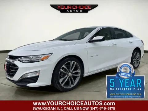 White 2024 Chevrolet Malibu LT for sale in Waukegan, IL