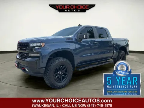 Blue 2021 Chevrolet Silverado 1500 LT Trail Boss for sale in Waukegan, IL