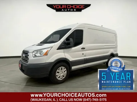 White 2015 Ford Transit Cargo Van 350 3dr LWB Medium Roof Cargo Van w/Sliding Passenger Side Door for sale in Waukegan, IL