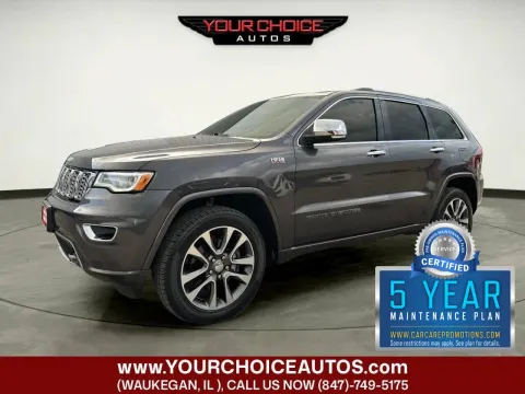 Gray 2018 Jeep Grand Cherokee Overland for sale in Waukegan, IL