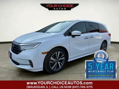 White 2021 Honda Odyssey Touring for sale in Waukegan, IL