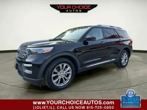 Black 2021 Ford Explorer Limited for sale in Waukegan, IL