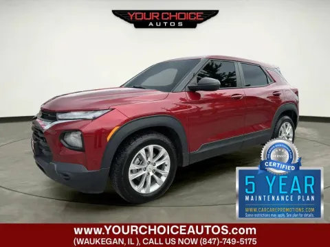 Red 2021 Chevrolet Trailblazer LS for sale in Waukegan, IL