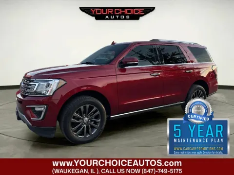 Red 2019 Ford Expedition Limited for sale in Waukegan, IL