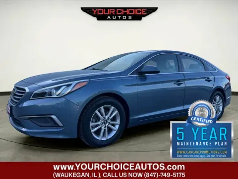 Blue 2016 Hyundai Sonata 2.4L SE for sale in Waukegan, IL