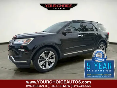 Black 2018 Ford Explorer Limited for sale in Waukegan, IL