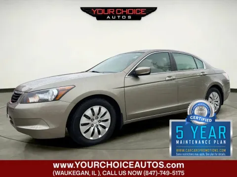 Gold 2010 Honda Accord Sdn LX for sale in Waukegan, IL