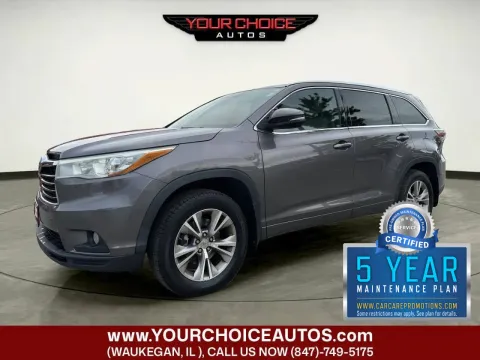 Gray 2015 Toyota Highlander XLE for sale in Waukegan, IL