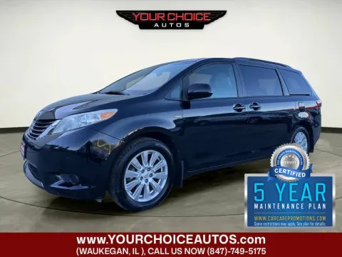 Blue 2017 Toyota Sienna LE for sale in Waukegan, IL