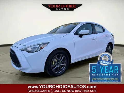 White 2019 Toyota Yaris Sedan LE 4dr Sedan 6A for sale in Waukegan, IL