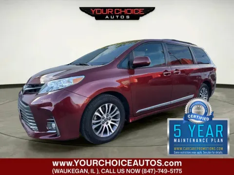 Red 2018 Toyota Sienna XLE 8 Passenger 4dr Mini Van for sale in Waukegan, IL