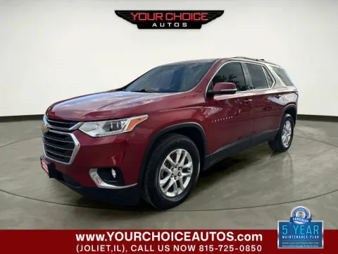 Red 2019 Chevrolet Traverse LT Cloth for sale in Waukegan, IL