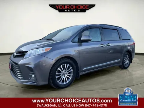 Black 2020 Toyota Sienna XLE 8 Passenger 4dr Mini Van for sale in Waukegan, IL
