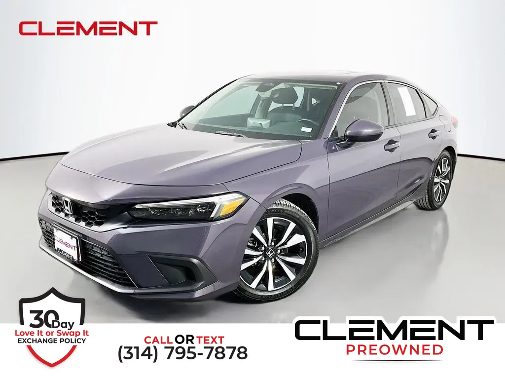 Purple 2022 Honda Civic EX-L for sale in St. Charles, MO
