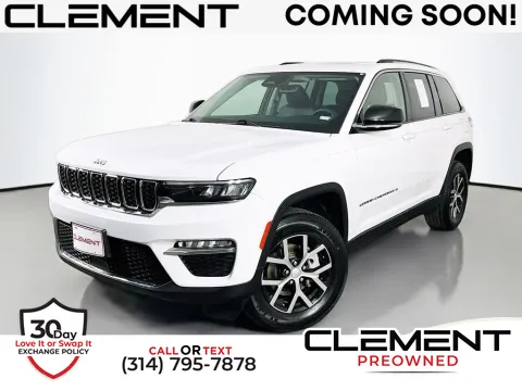 White 2023 Jeep Grand Cherokee Limited for sale in St. Charles, MO