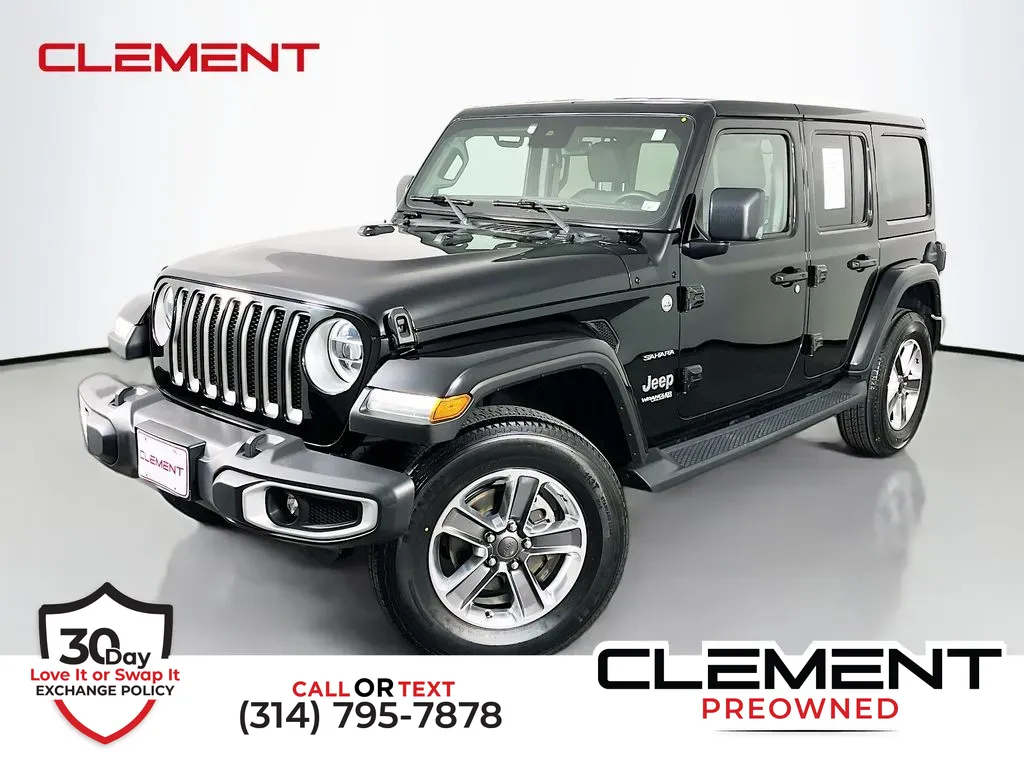 Black 2021 Jeep Wrangler Unlimited Sahara for sale in St. Charles, MO