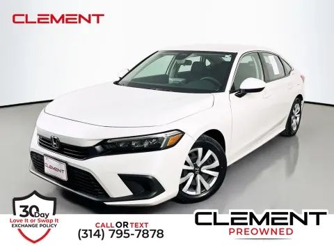 White 2024 Honda Civic LX for sale in St. Charles, MO