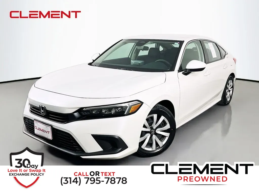 White 2024 Honda Civic LX for sale in St. Charles, MO