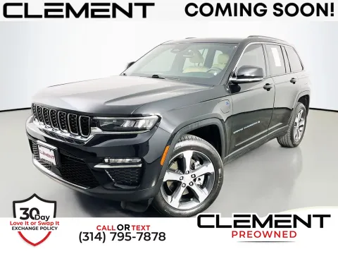 Black 2022 Jeep Grand Cherokee 4xe for sale in St. Charles, MO