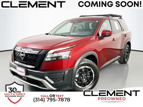 Red 2025 Nissan Pathfinder Rock Creek for sale in St. Charles, MO