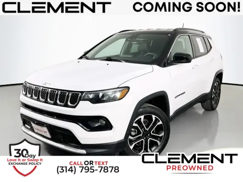 White 2023 Jeep Compass Limited for sale in St. Charles, MO