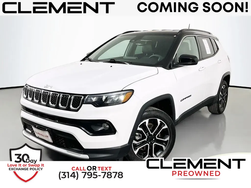 White 2023 Jeep Compass Limited for sale in St. Charles, MO