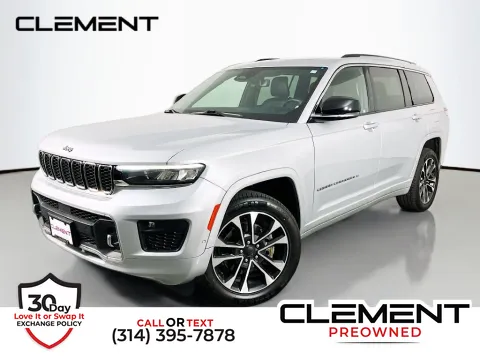 Silver 2021 Jeep Grand Cherokee L Overland for sale in St. Charles, MO