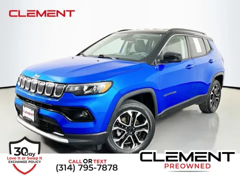 Blue 2022 Jeep Compass Limited for sale in St. Charles, MO