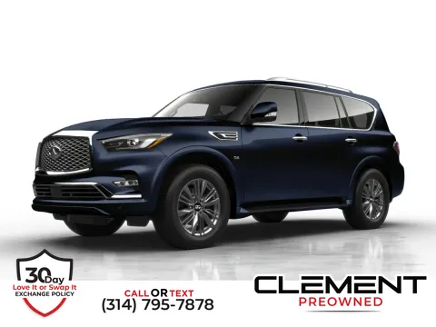 Silver 2018 INFINITI QX80 for sale in St. Charles, MO