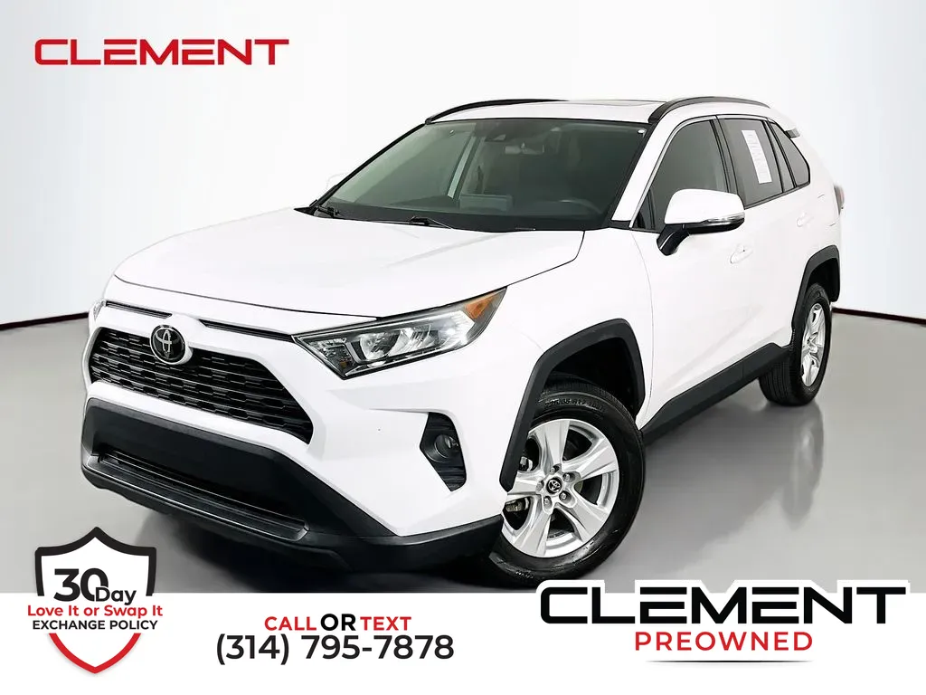 White 2019 Toyota RAV4 XLE for sale in St. Charles, MO