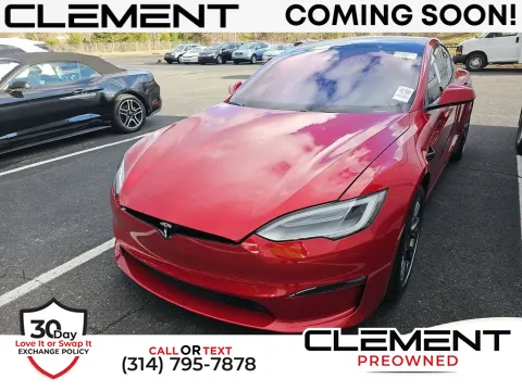 Red 2021 Tesla Model S Plaid for sale in St. Charles, MO