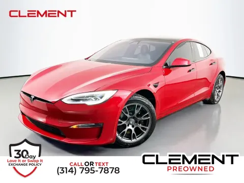 Red 2021 Tesla Model S Plaid for sale in St. Charles, MO