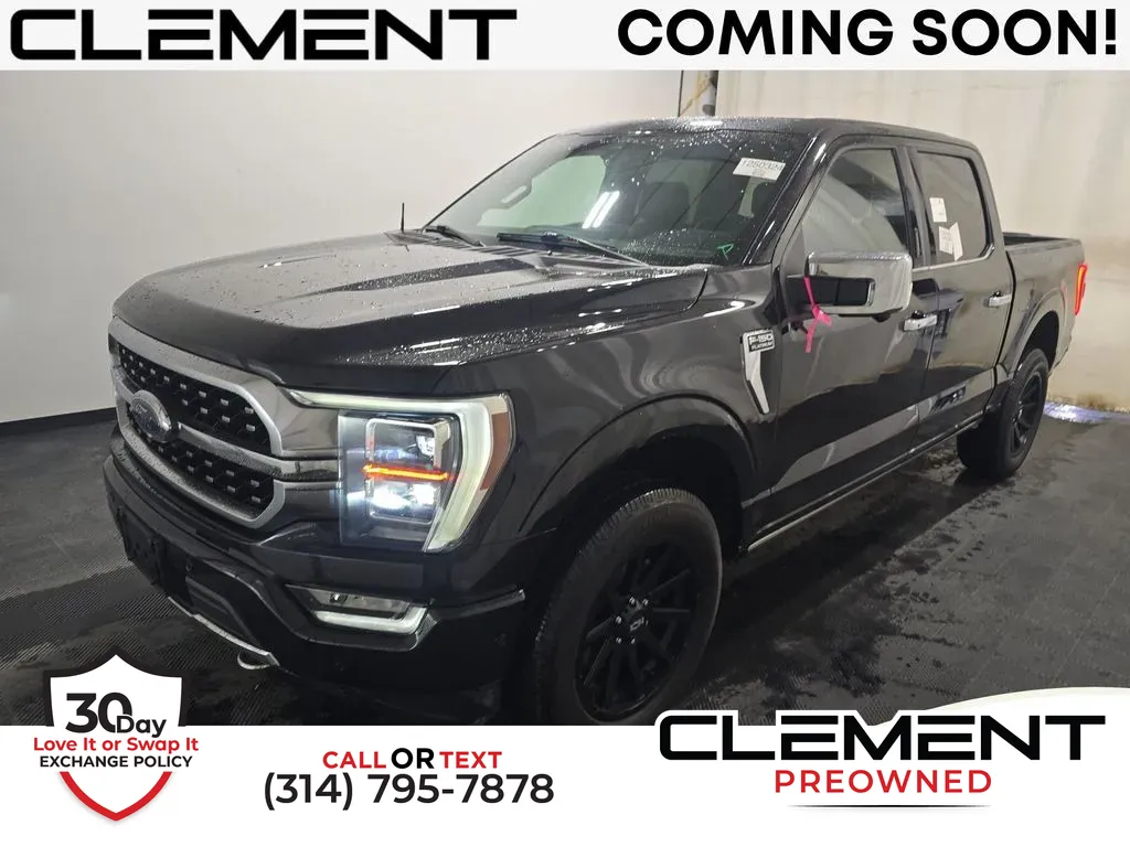 Black 2021 Ford F-150 Platinum for sale in St. Charles, MO