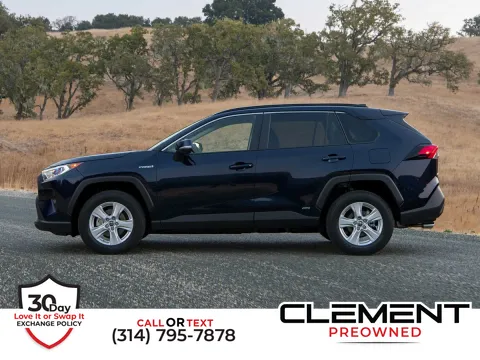 White 2021 Toyota RAV4 Hybrid XLE for sale in St. Charles, MO