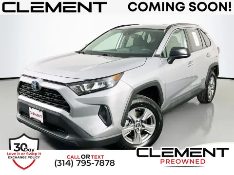 Silver 2022 Toyota RAV4 Hybrid LE for sale in St. Charles, MO