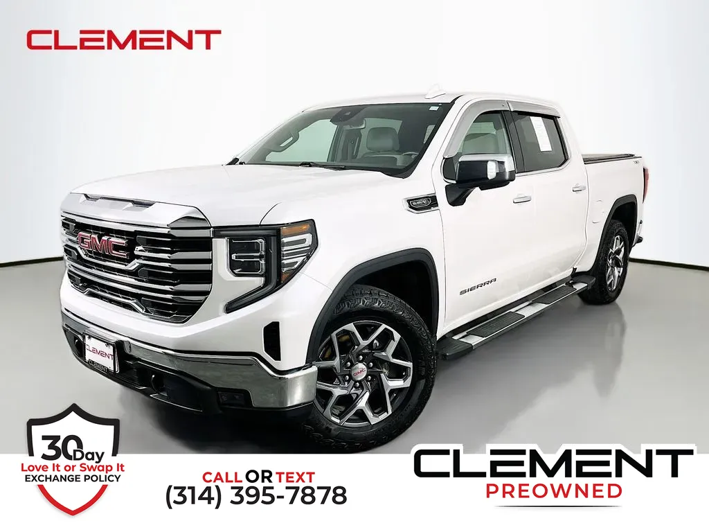 White 2022 GMC Sierra 1500 SLT for sale in St. Charles, MO