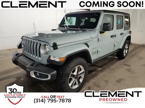 Gray 2023 Jeep Wrangler Sahara for sale in St. Charles, MO