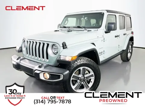 Gray 2023 Jeep Wrangler Sahara for sale in St. Charles, MO