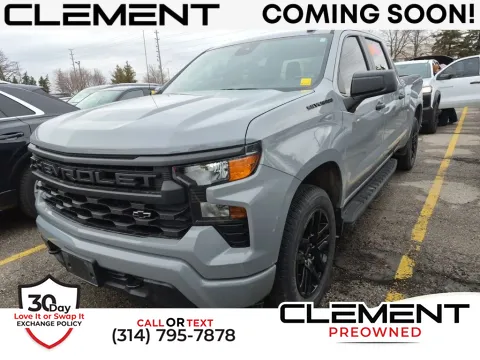 Gray 2024 Chevrolet Silverado 1500 Custom for sale in St. Charles, MO