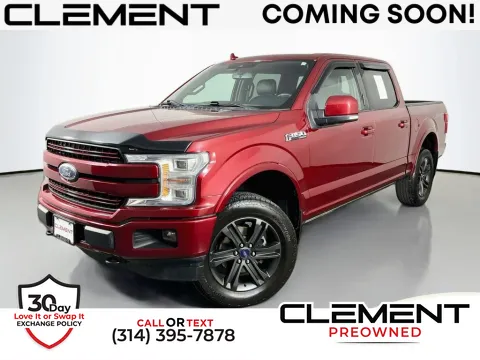 Red 2018 Ford F-150 Lariat for sale in St. Charles, MO