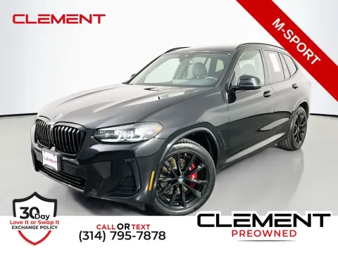 Black 2024 BMW X3 xDrive30i for sale in St. Charles, MO