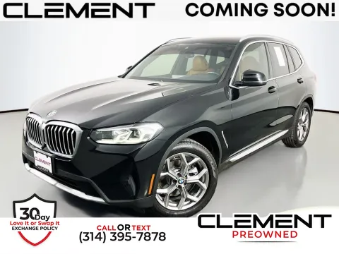 Black 2022 BMW X3 xDrive30i for sale in St. Charles, MO