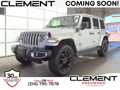 Silver 2023 Jeep Wrangler Sahara 4xe for sale in St. Charles, MO