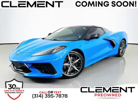 Blue 2021 Chevrolet Corvette Stingray for sale in St. Charles, MO