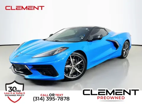 Blue 2021 Chevrolet Corvette Stingray for sale in St. Charles, MO
