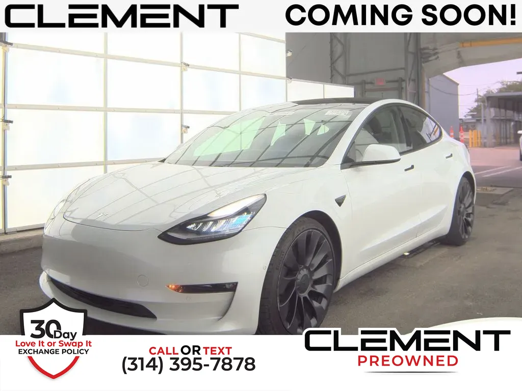 White 2021 Tesla Model 3 Performance for sale in St. Charles, MO