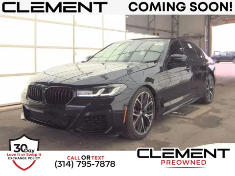 Black 2021 BMW 5 Series M550i xDrive for sale in St. Charles, MO