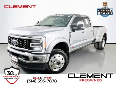 Silver 2024 Ford F-450SD Platinum for sale in St. Charles, MO
