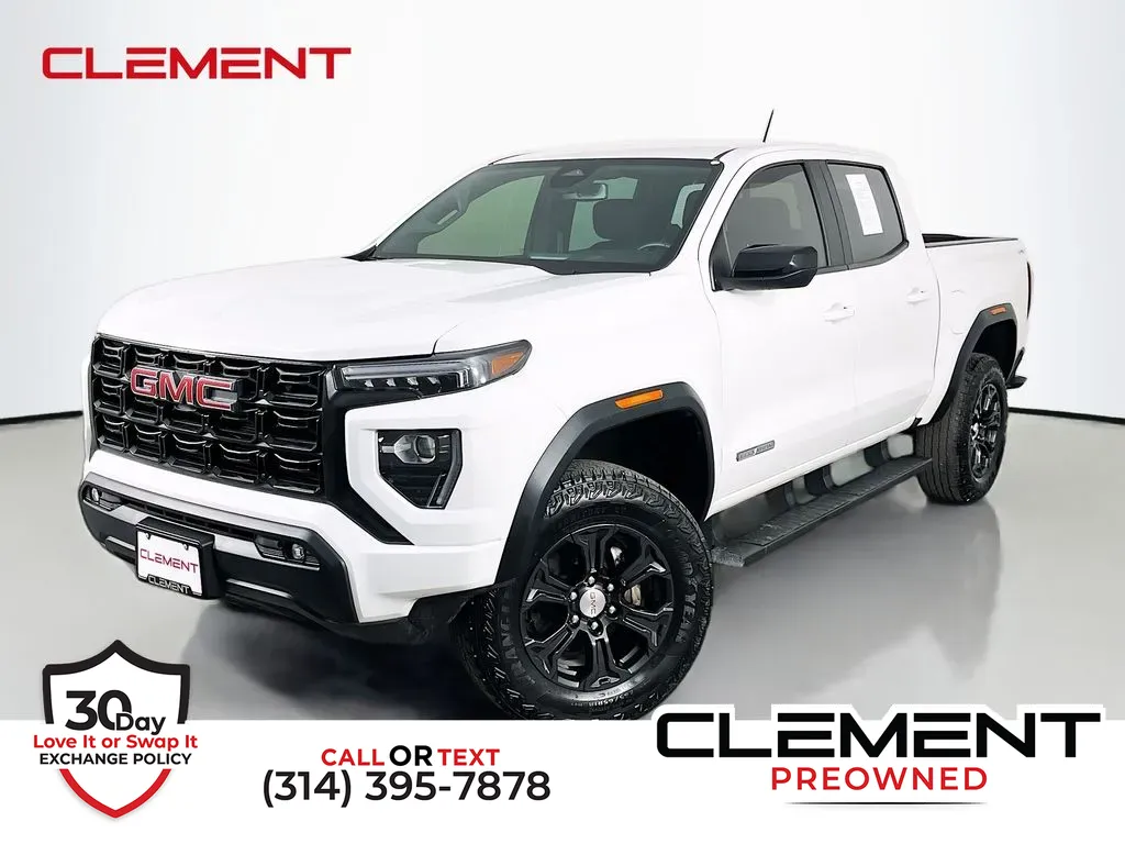 White 2024 GMC Canyon Elevation for sale in St. Charles, MO