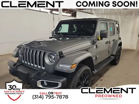 Gray 2021 Jeep Wrangler Unlimited Sahara 4xe for sale in St. Charles, MO